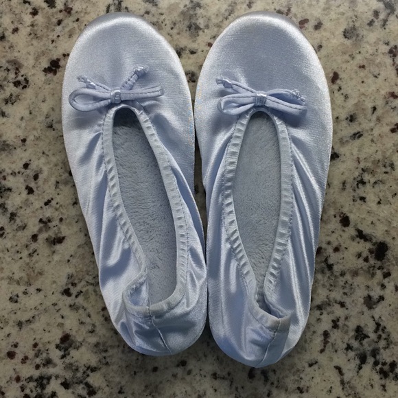 shoes baby blue ballerina flat house slippers poshmark